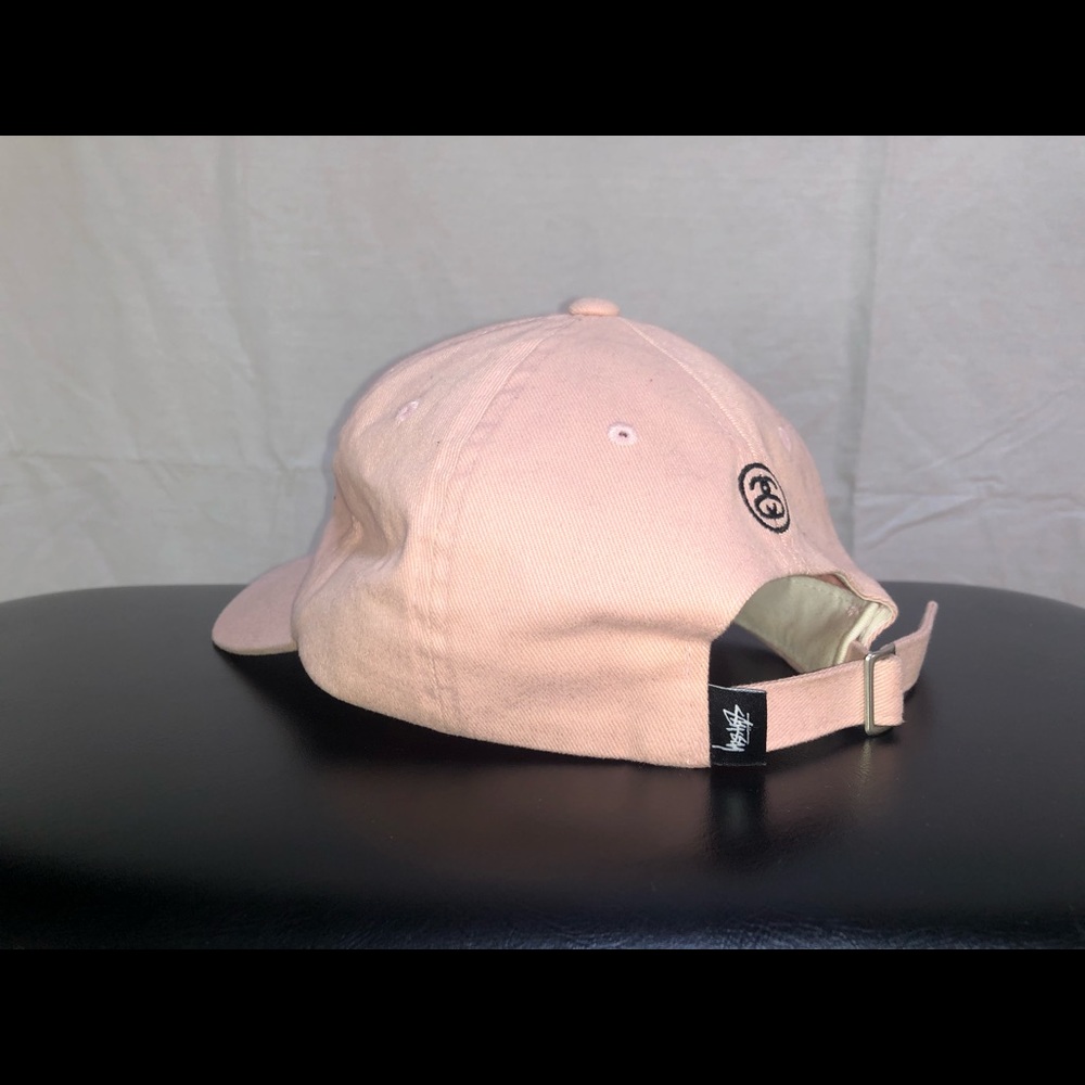 STUSSY Pink Adjustable Strapback Baseball Hat